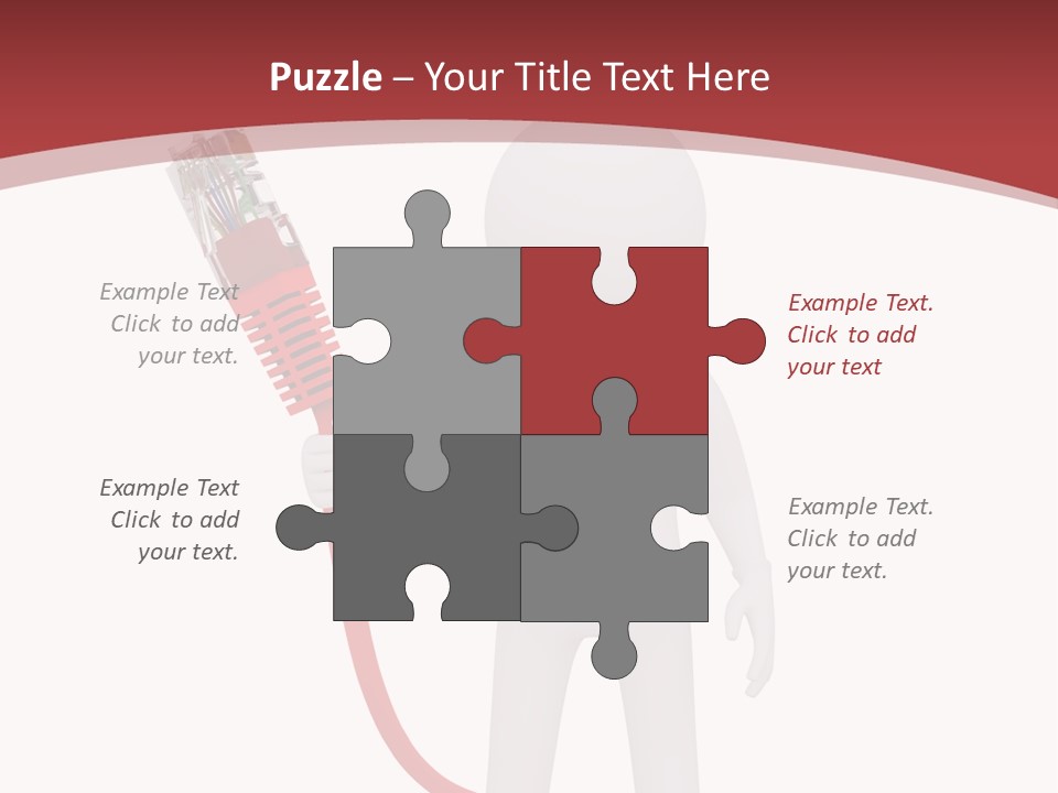 Electric Usb White PowerPoint Template