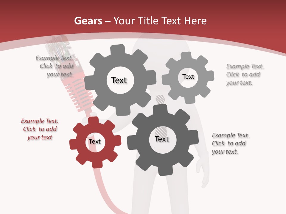 Electric Usb White PowerPoint Template