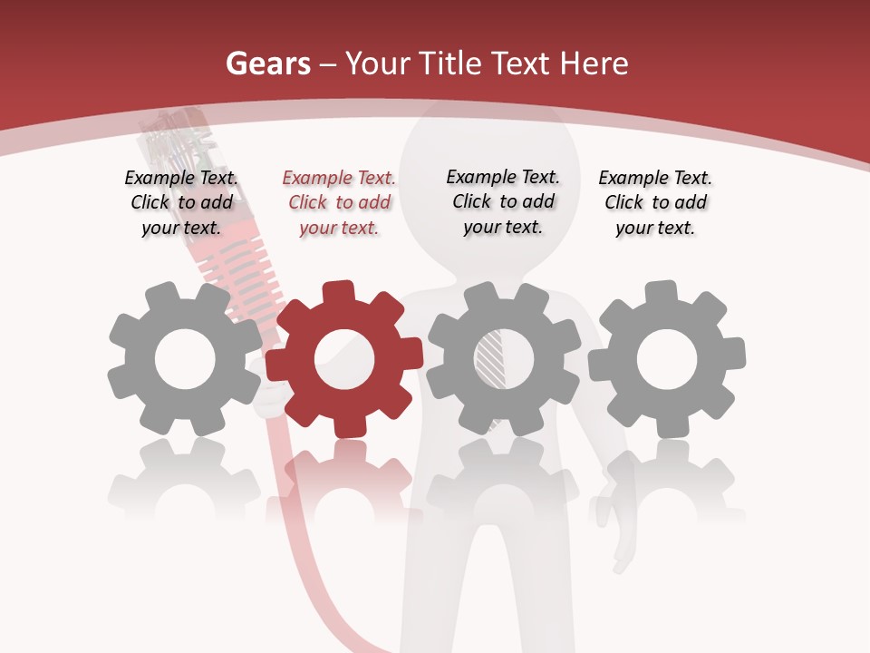 Electric Usb White PowerPoint Template