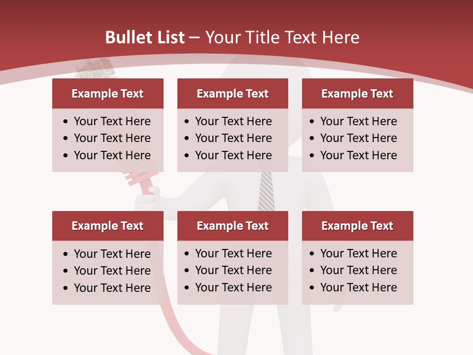 Electric Usb White PowerPoint Template