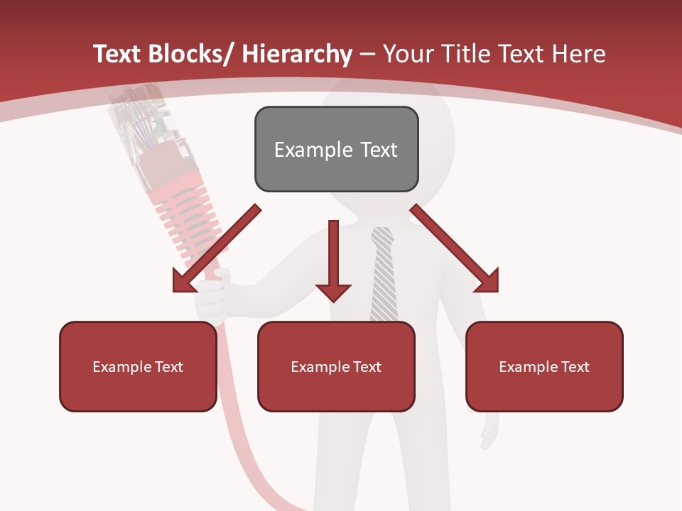 Electric Usb White PowerPoint Template