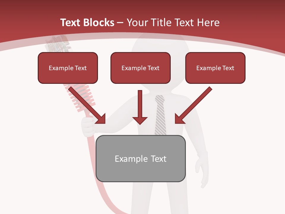 Electric Usb White PowerPoint Template