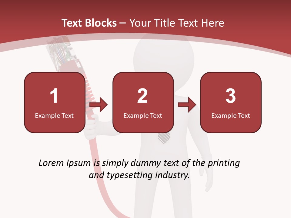 Electric Usb White PowerPoint Template