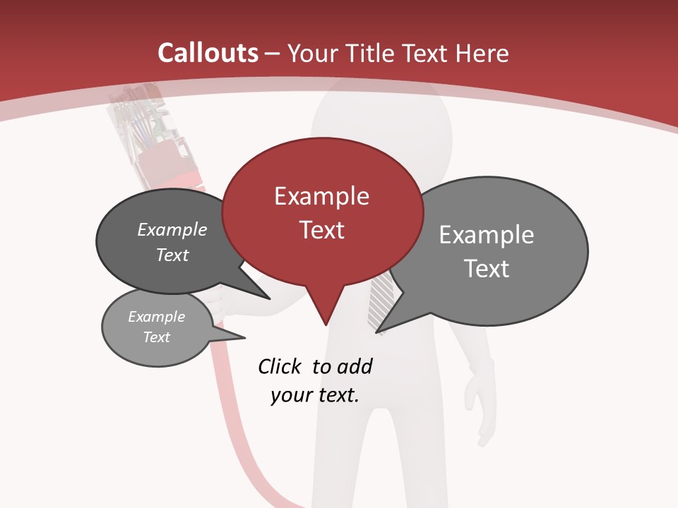 Electric Usb White PowerPoint Template
