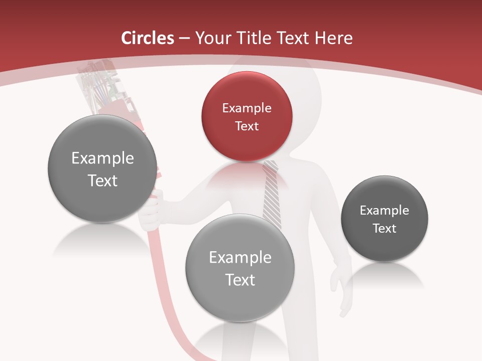 Electric Usb White PowerPoint Template