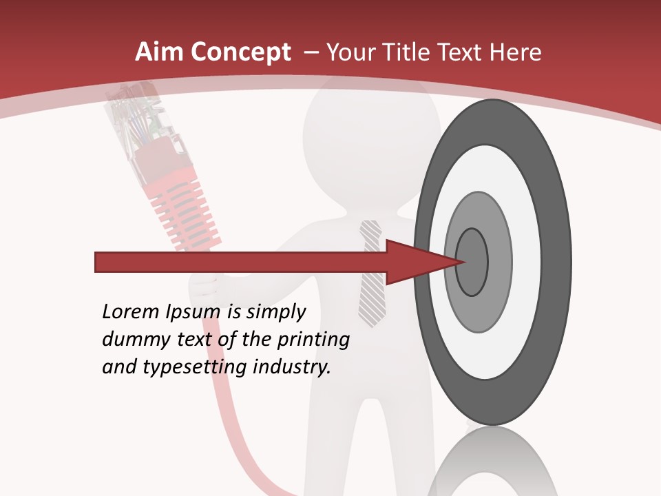Electric Usb White PowerPoint Template