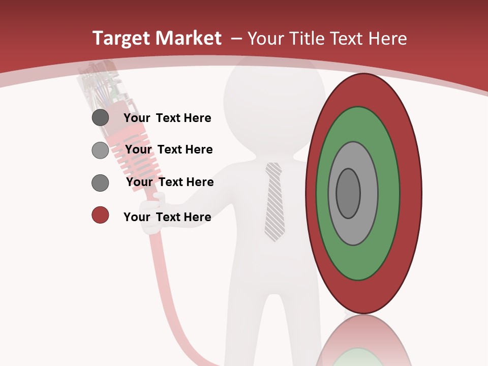 Electric Usb White PowerPoint Template