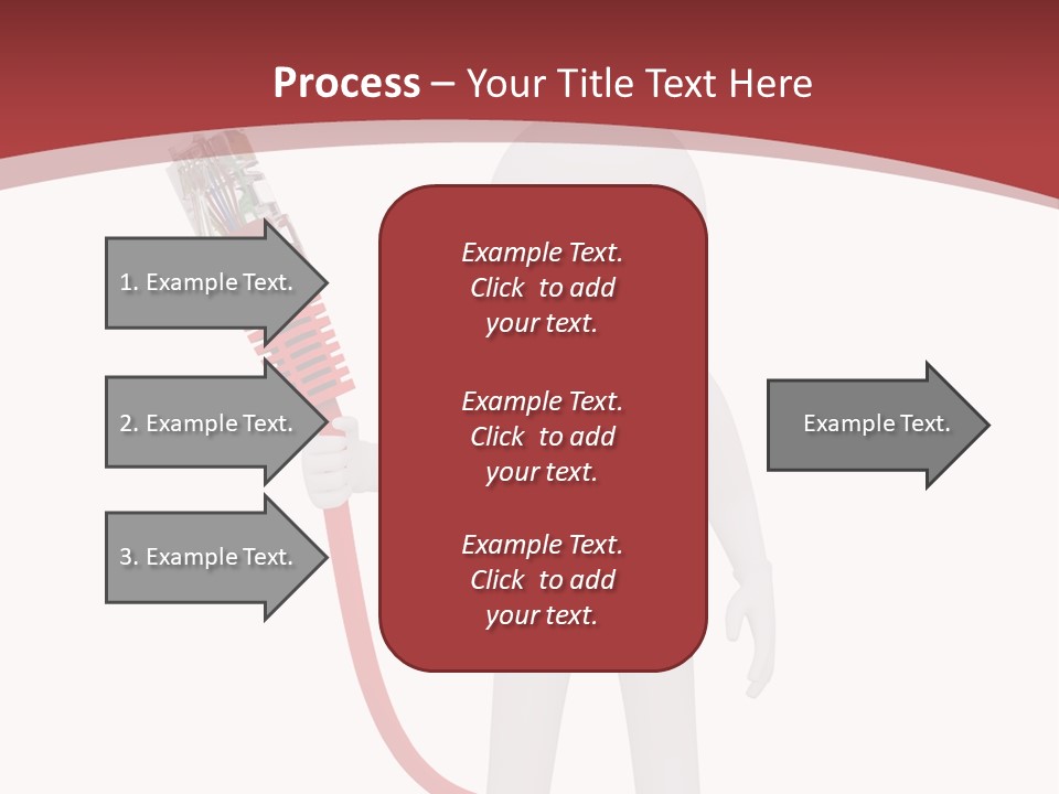 Electric Usb White PowerPoint Template