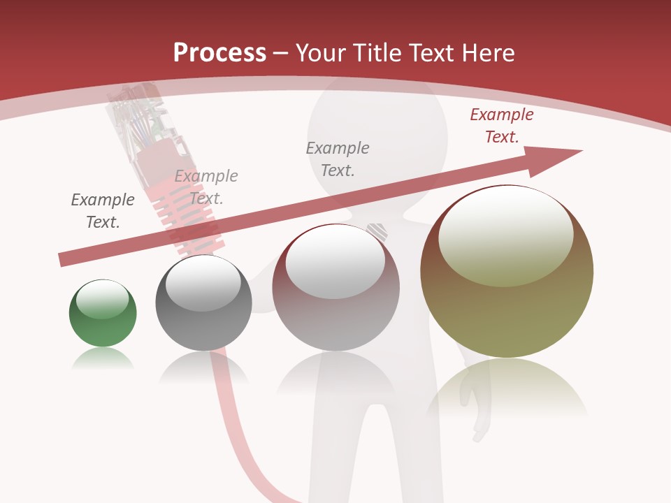 Electric Usb White PowerPoint Template