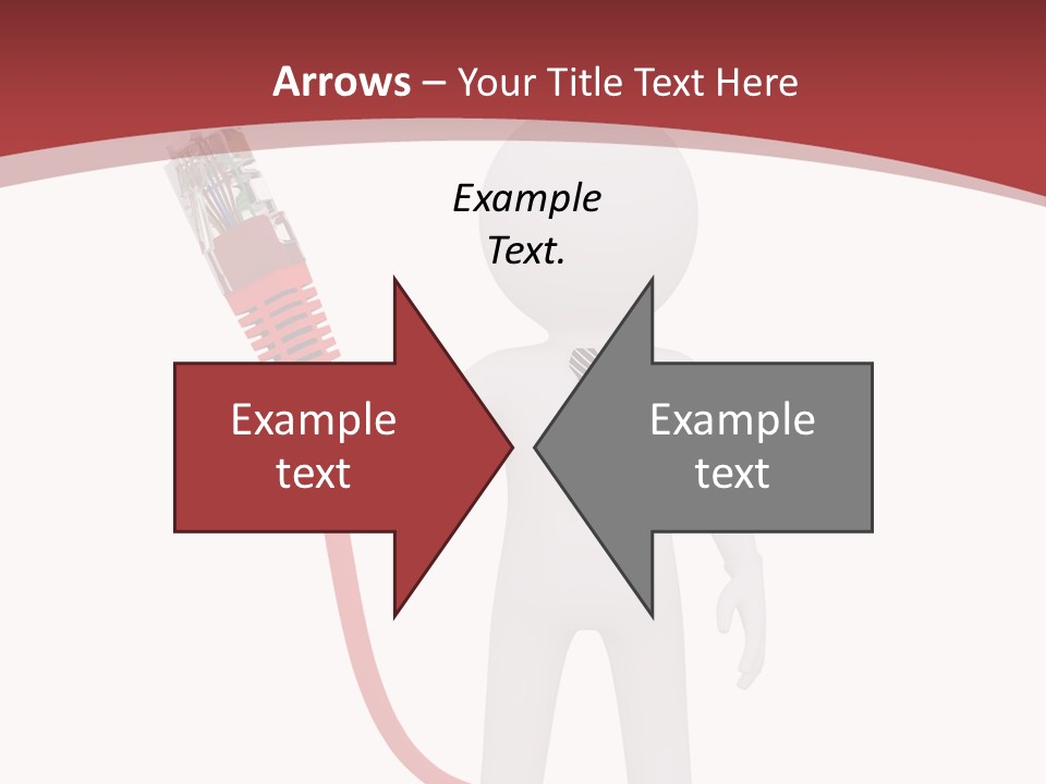 Electric Usb White PowerPoint Template