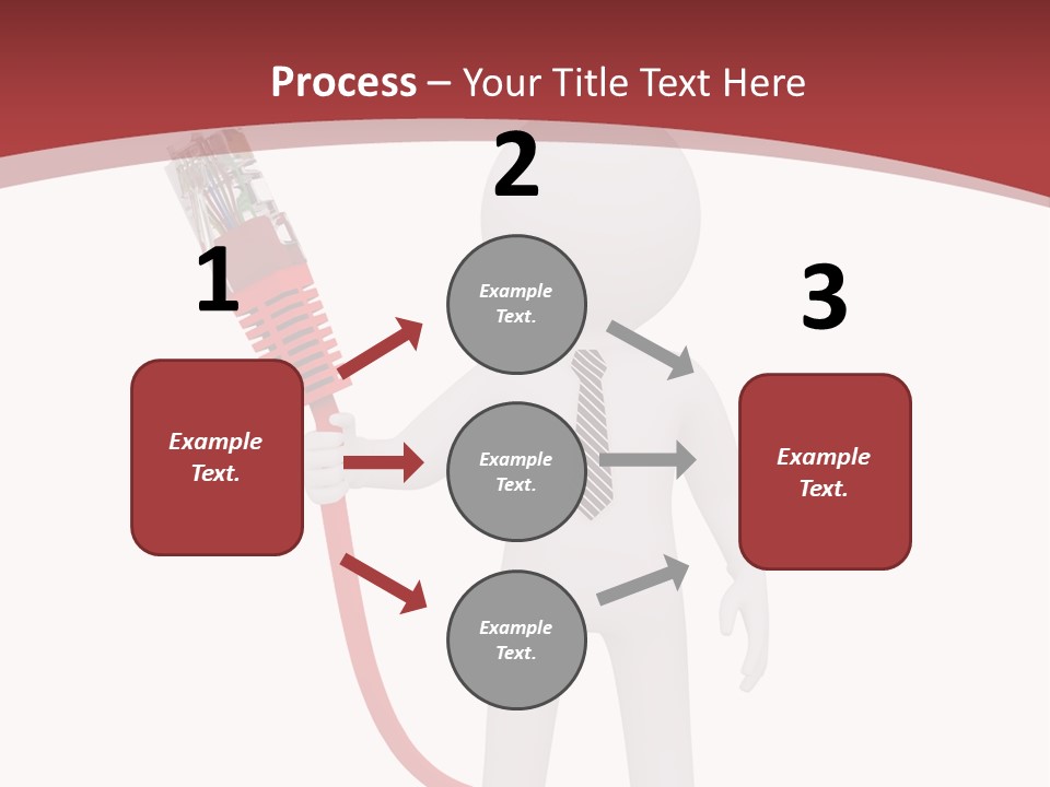 Electric Usb White PowerPoint Template