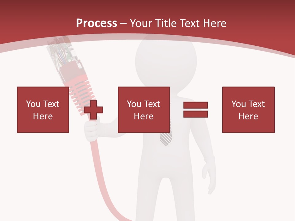 Electric Usb White PowerPoint Template
