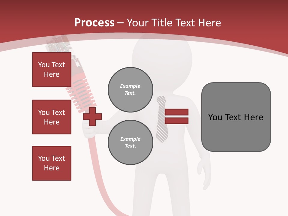 Electric Usb White PowerPoint Template