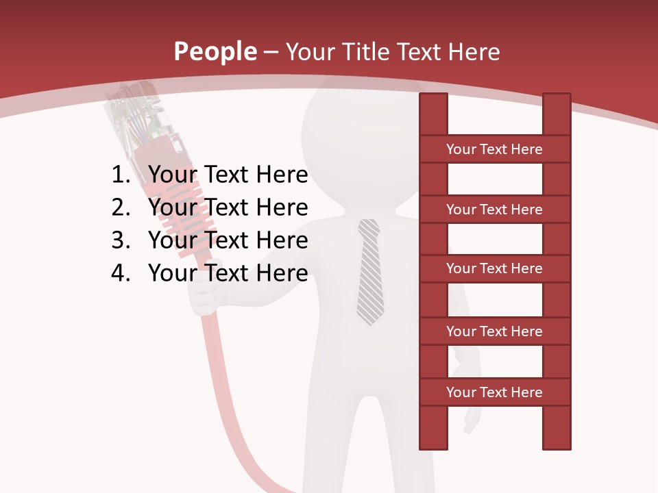 Electric Usb White PowerPoint Template