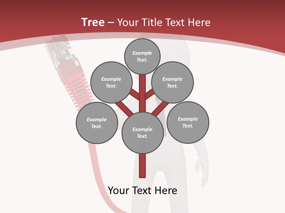 Electric Usb White PowerPoint Template