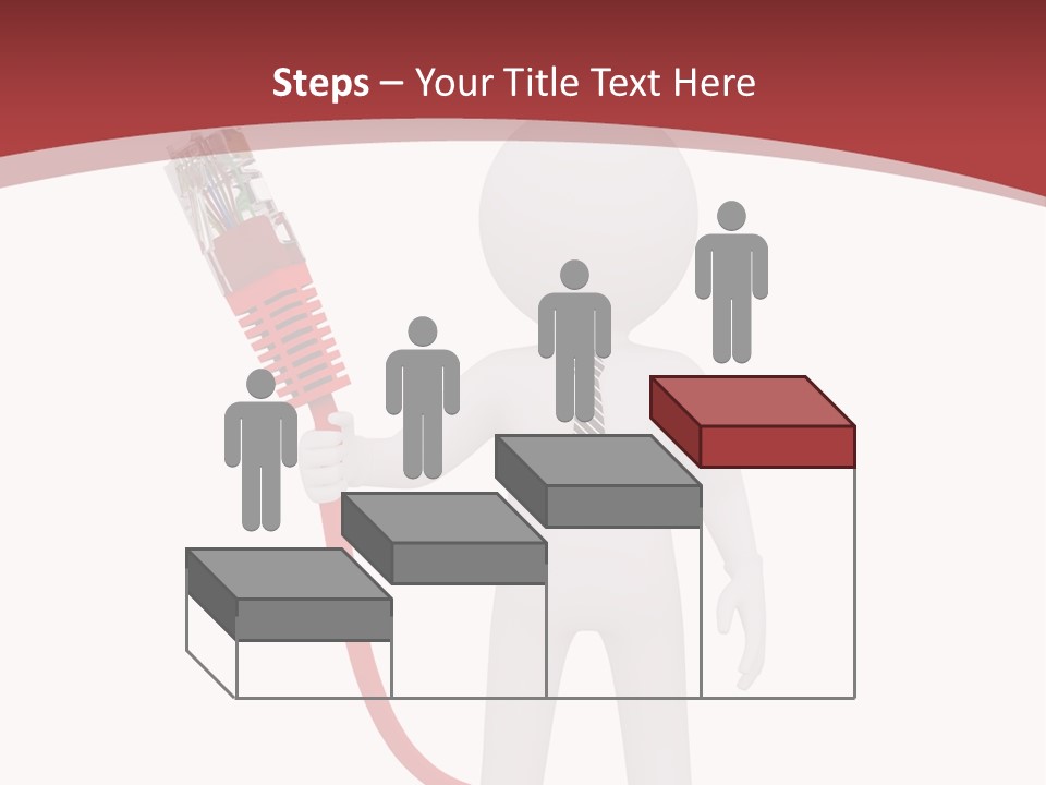 Electric Usb White PowerPoint Template