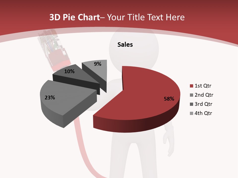 Electric Usb White PowerPoint Template