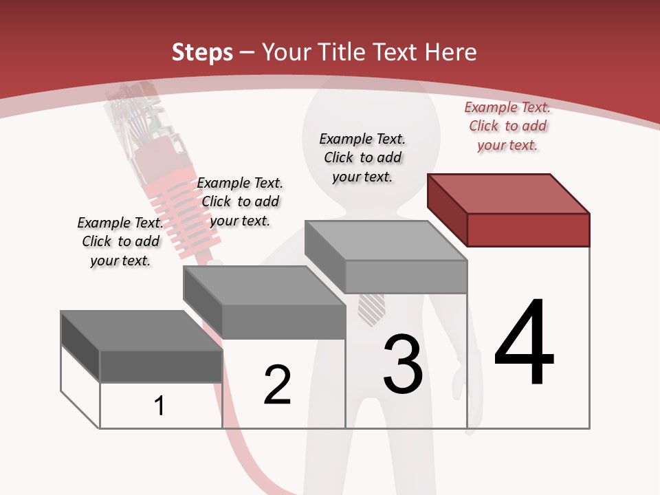 Electric Usb White PowerPoint Template