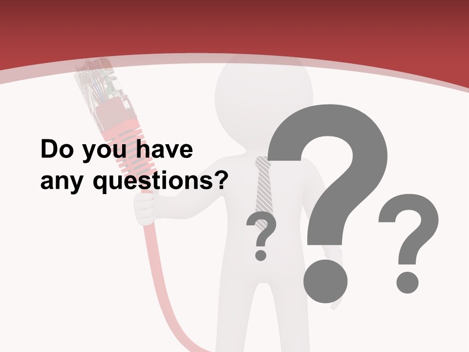 Electric Usb White PowerPoint Template