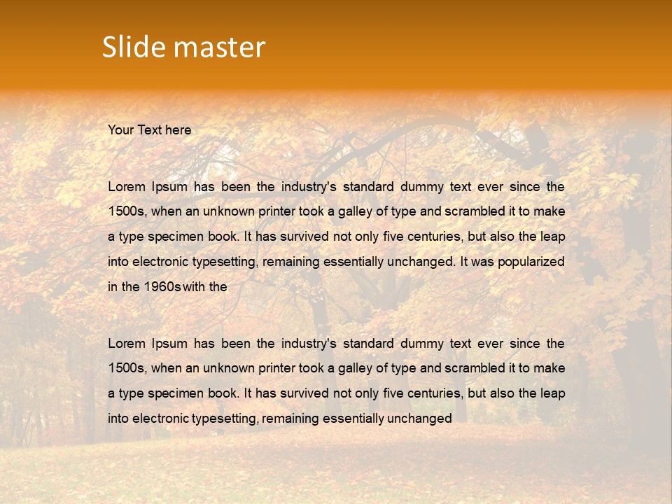 Outside Yellow Background PowerPoint Template