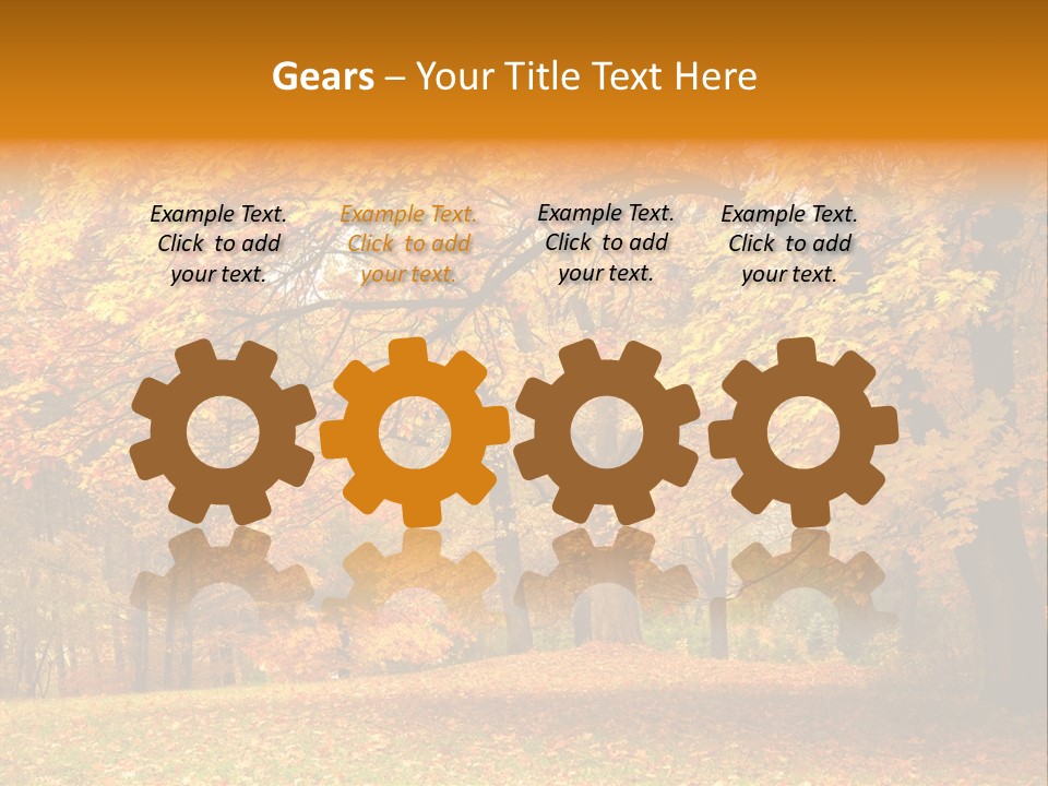 Outside Yellow Background PowerPoint Template