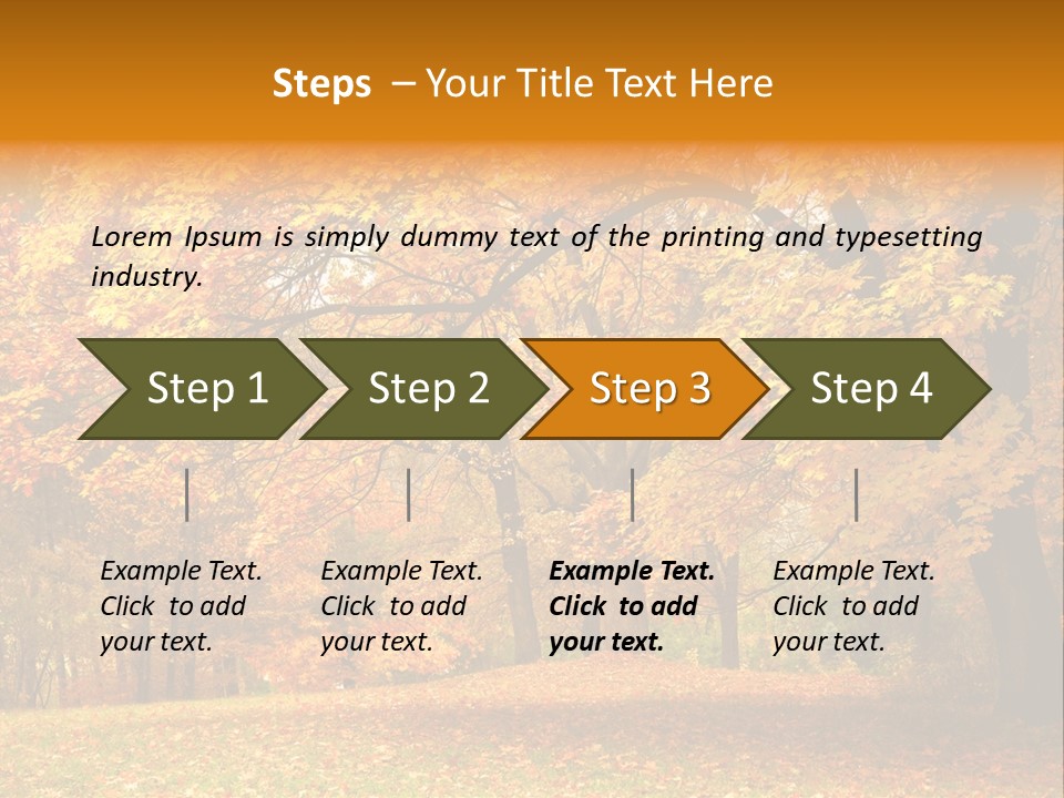 Outside Yellow Background PowerPoint Template