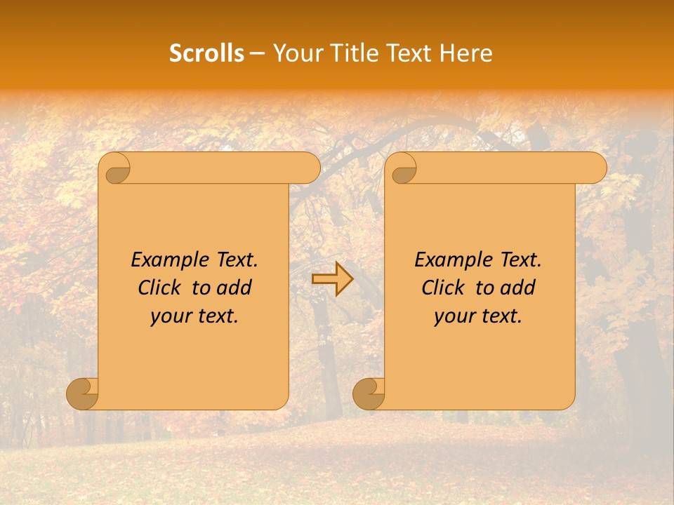 Outside Yellow Background PowerPoint Template