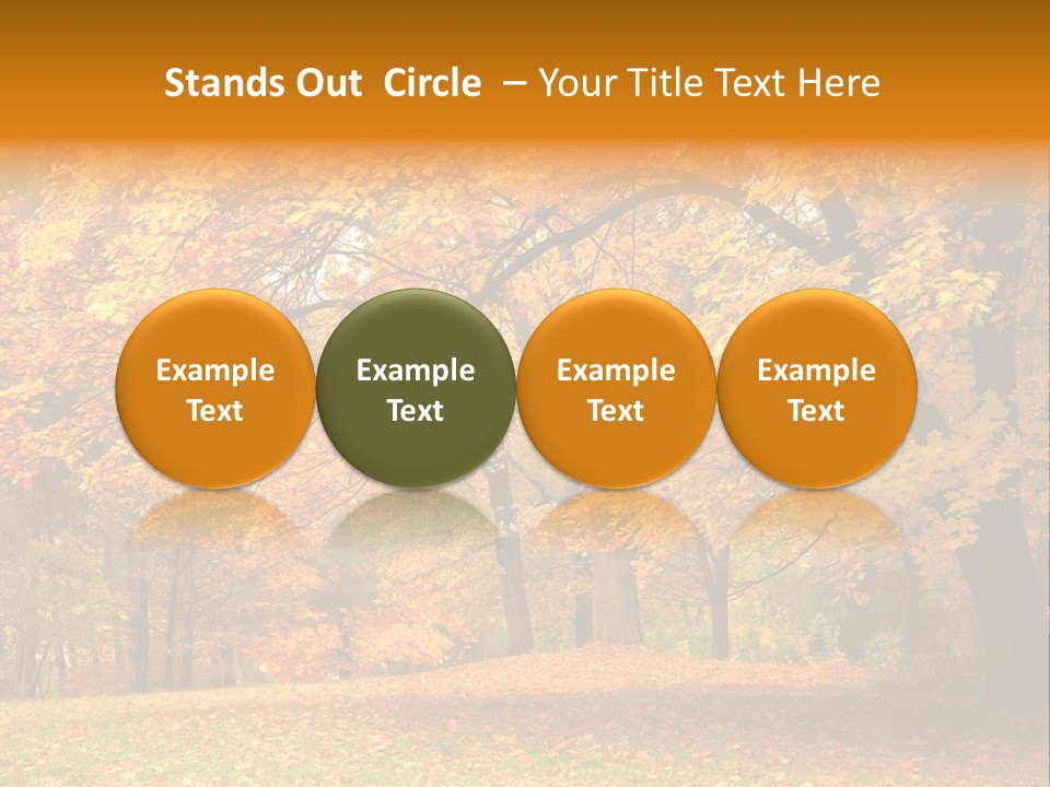 Outside Yellow Background PowerPoint Template
