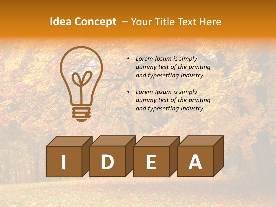 Outside Yellow Background PowerPoint Template