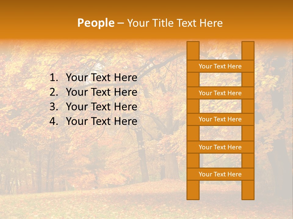 Outside Yellow Background PowerPoint Template