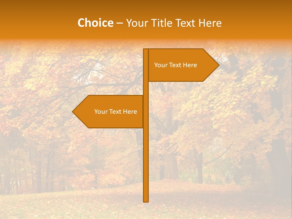 Outside Yellow Background PowerPoint Template