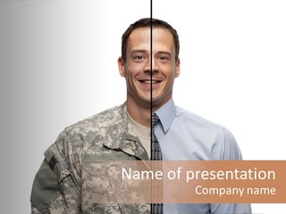 Veteran Employee Shirt PowerPoint Template