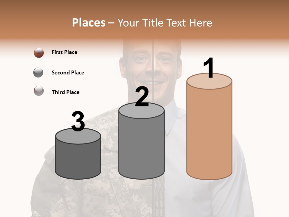 Veteran Employee Shirt PowerPoint Template