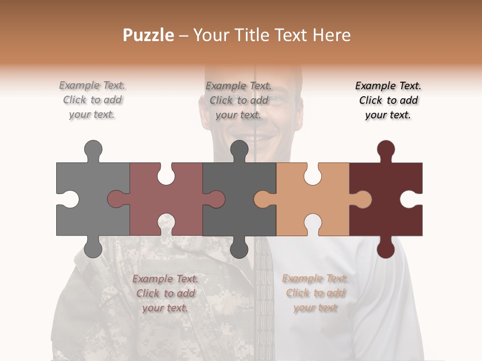 Veteran Employee Shirt PowerPoint Template