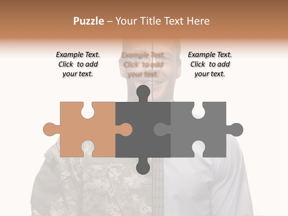 Veteran Employee Shirt PowerPoint Template