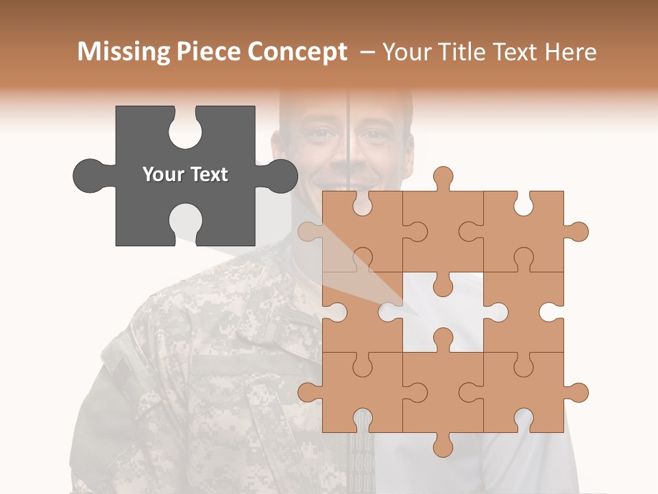 Veteran Employee Shirt PowerPoint Template