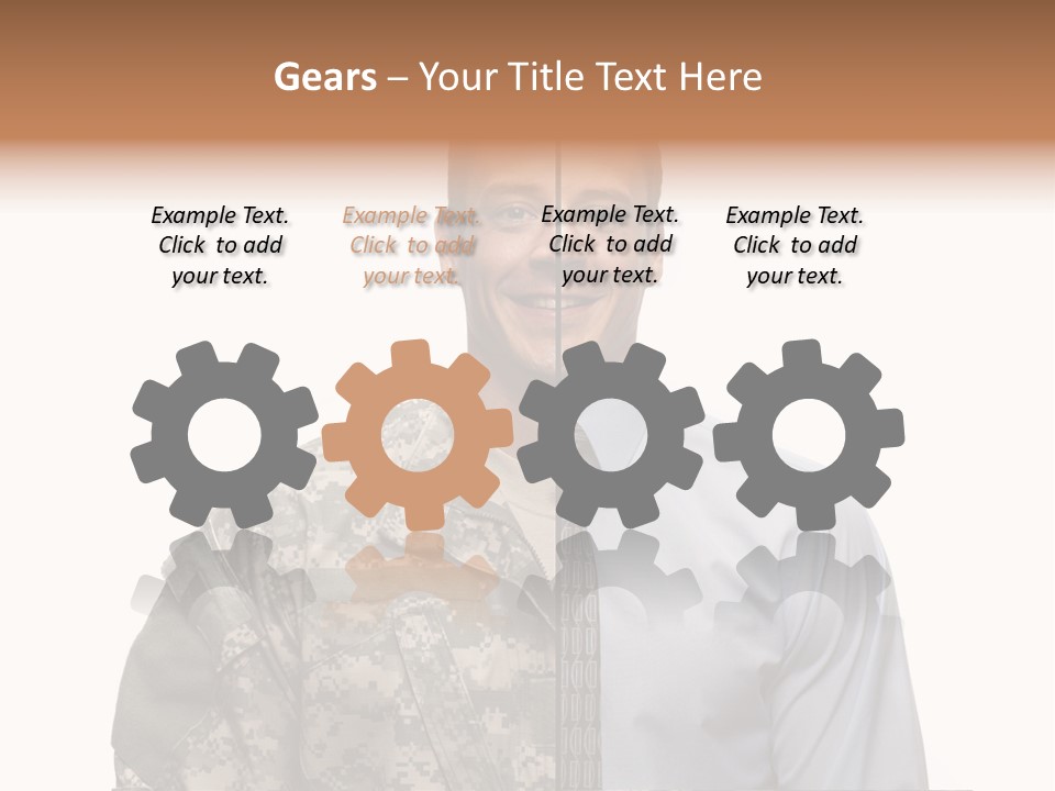 Veteran Employee Shirt PowerPoint Template