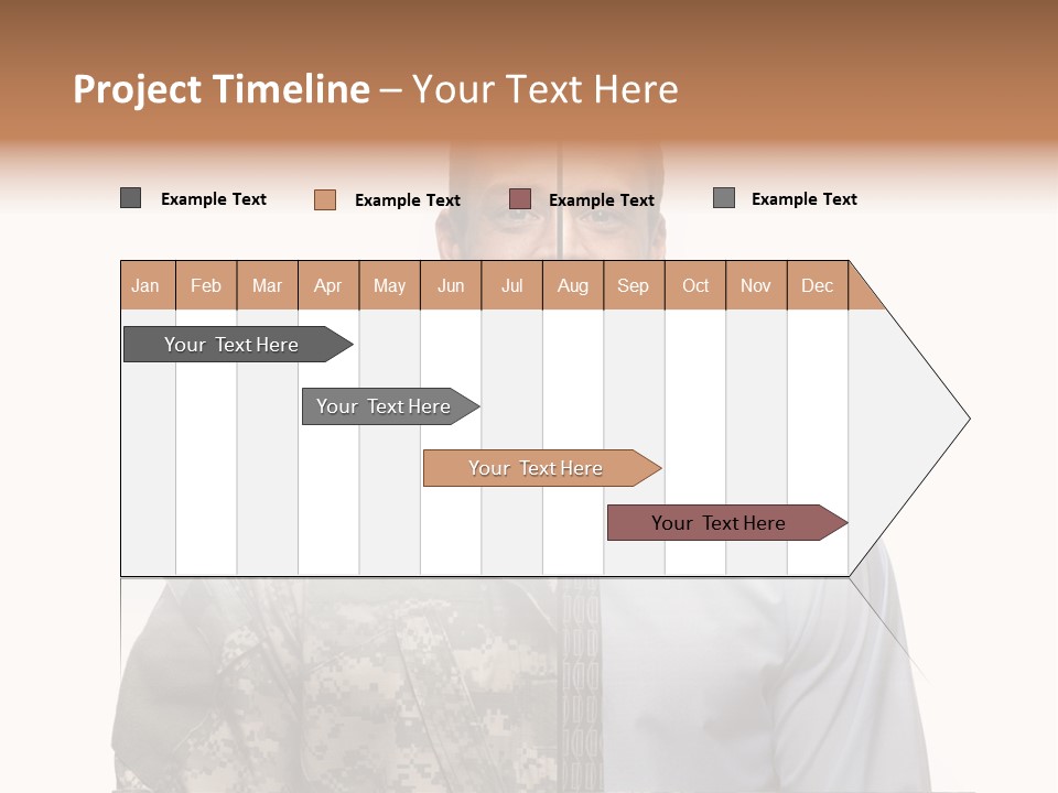 Veteran Employee Shirt PowerPoint Template