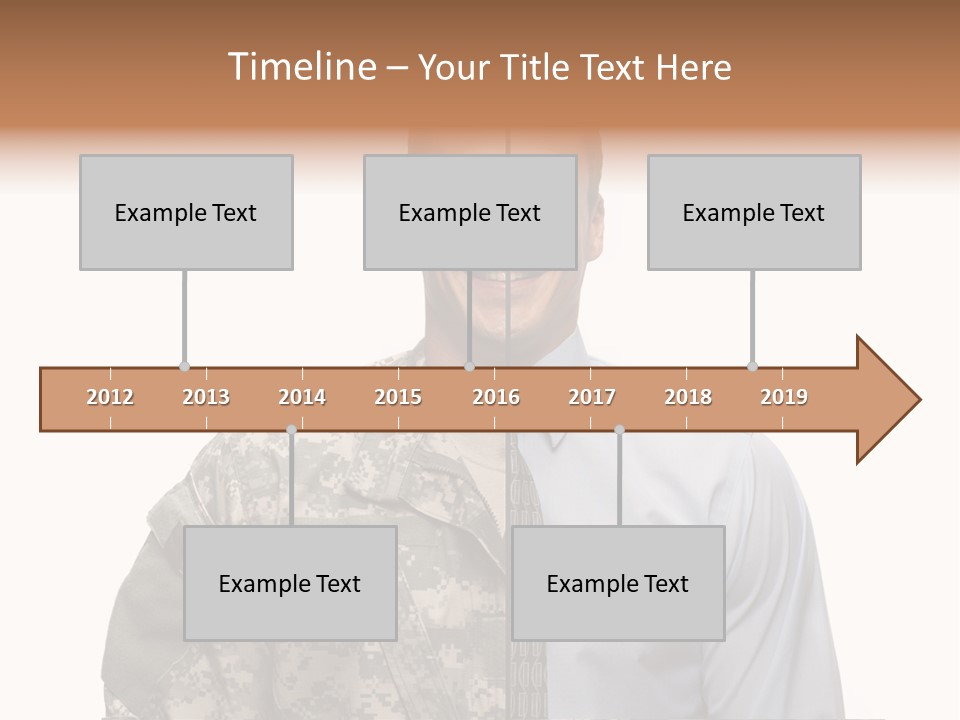 Veteran Employee Shirt PowerPoint Template