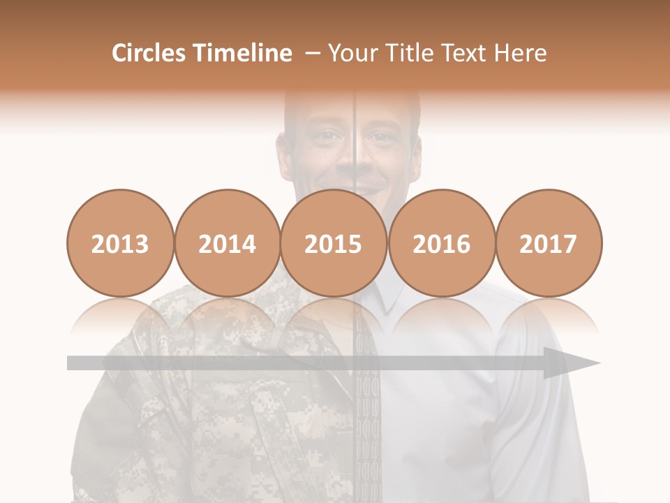 Veteran Employee Shirt PowerPoint Template
