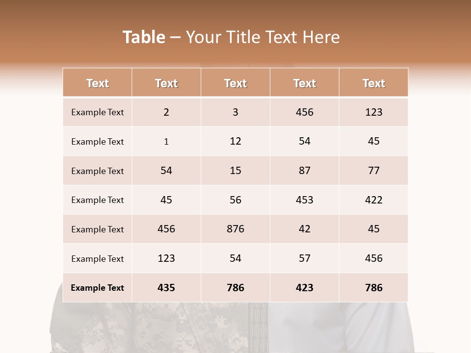 Veteran Employee Shirt PowerPoint Template