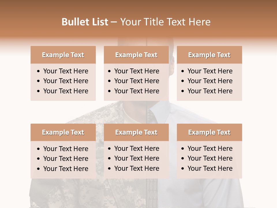 Veteran Employee Shirt PowerPoint Template