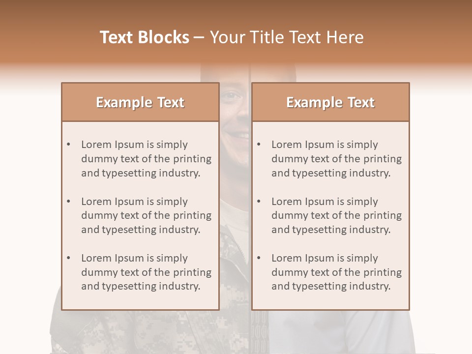 Veteran Employee Shirt PowerPoint Template