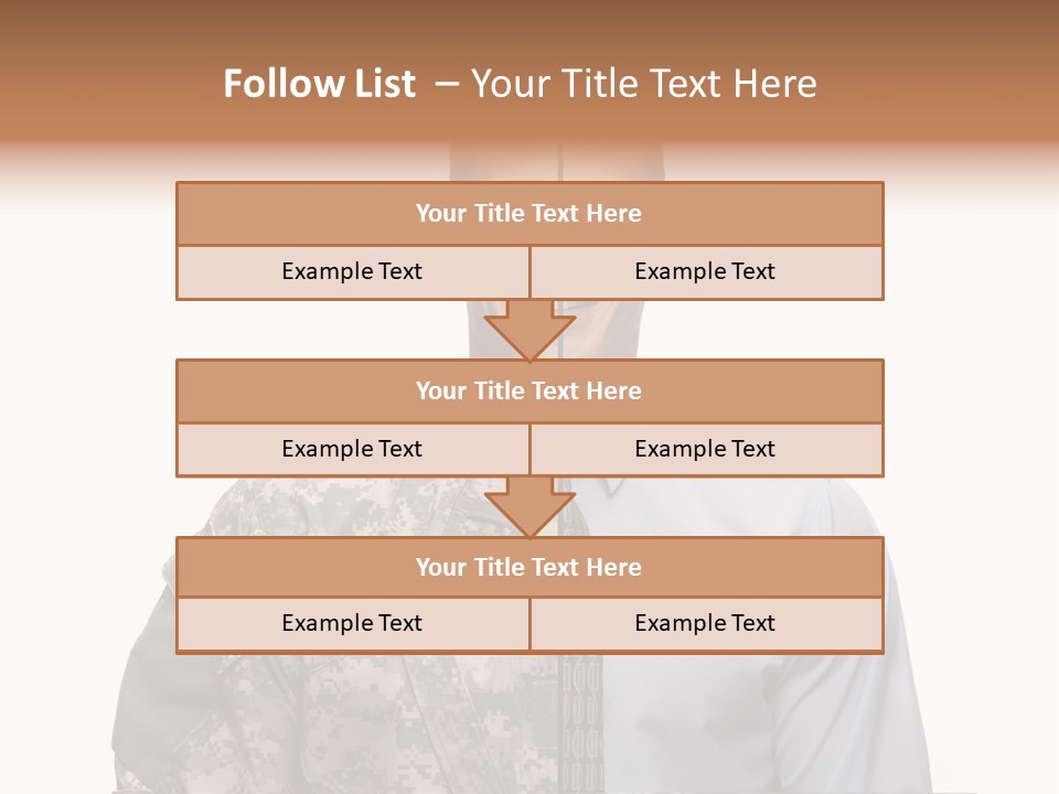 Veteran Employee Shirt PowerPoint Template