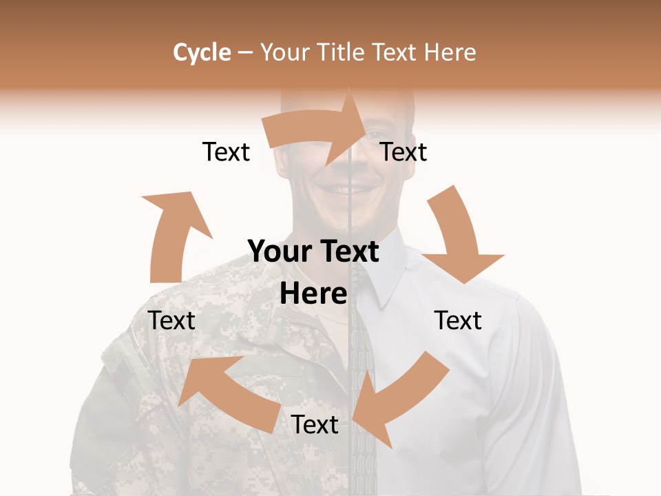 Veteran Employee Shirt PowerPoint Template