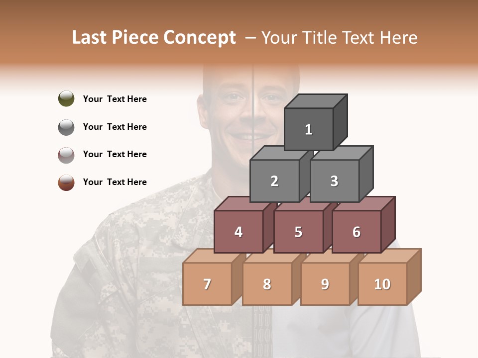 Veteran Employee Shirt PowerPoint Template