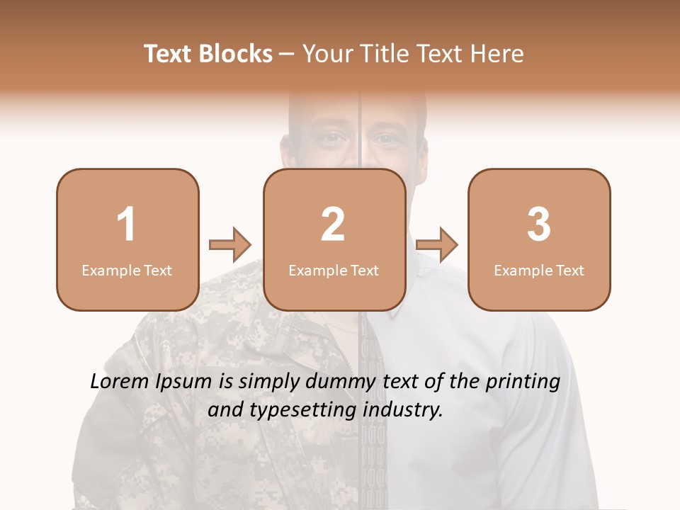 Veteran Employee Shirt PowerPoint Template