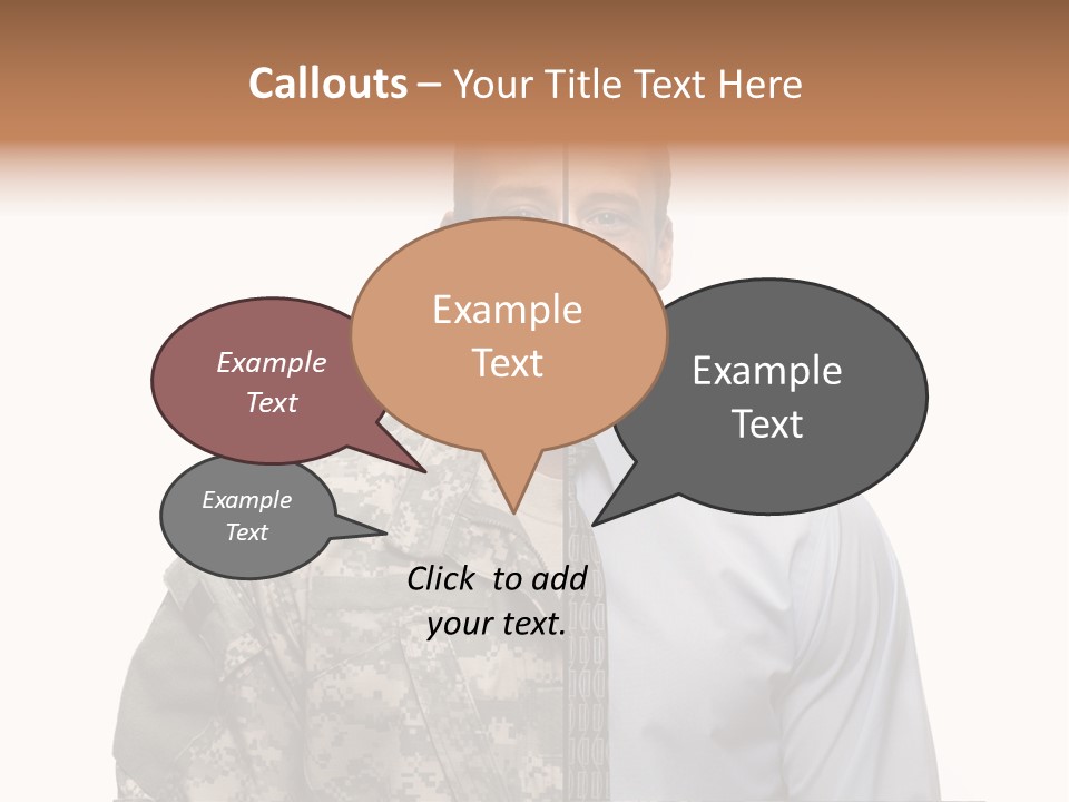 Veteran Employee Shirt PowerPoint Template