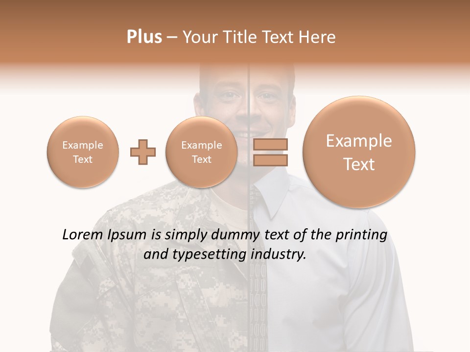 Veteran Employee Shirt PowerPoint Template