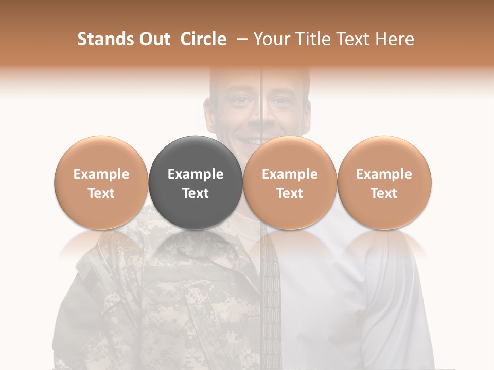 Veteran Employee Shirt PowerPoint Template